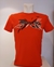 Camiseta manga corta roja con dibujo - Imagen 1