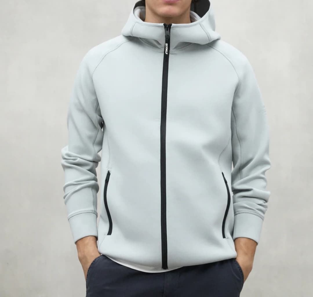 Cazadora de hombre con capucha ECOALF gris - Imagen 3